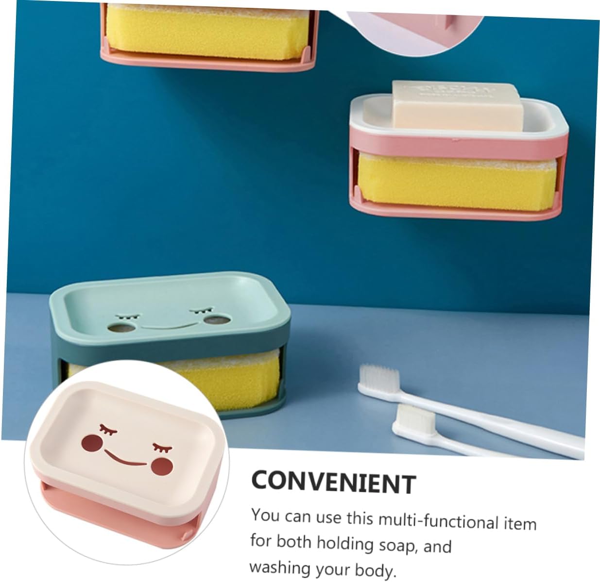 RORPOIR Wall-Mounted Double Layer Soap Dish