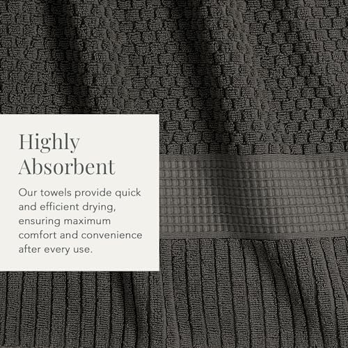 NY Loft 100 Cotton Bath Towel Set 4 Pack