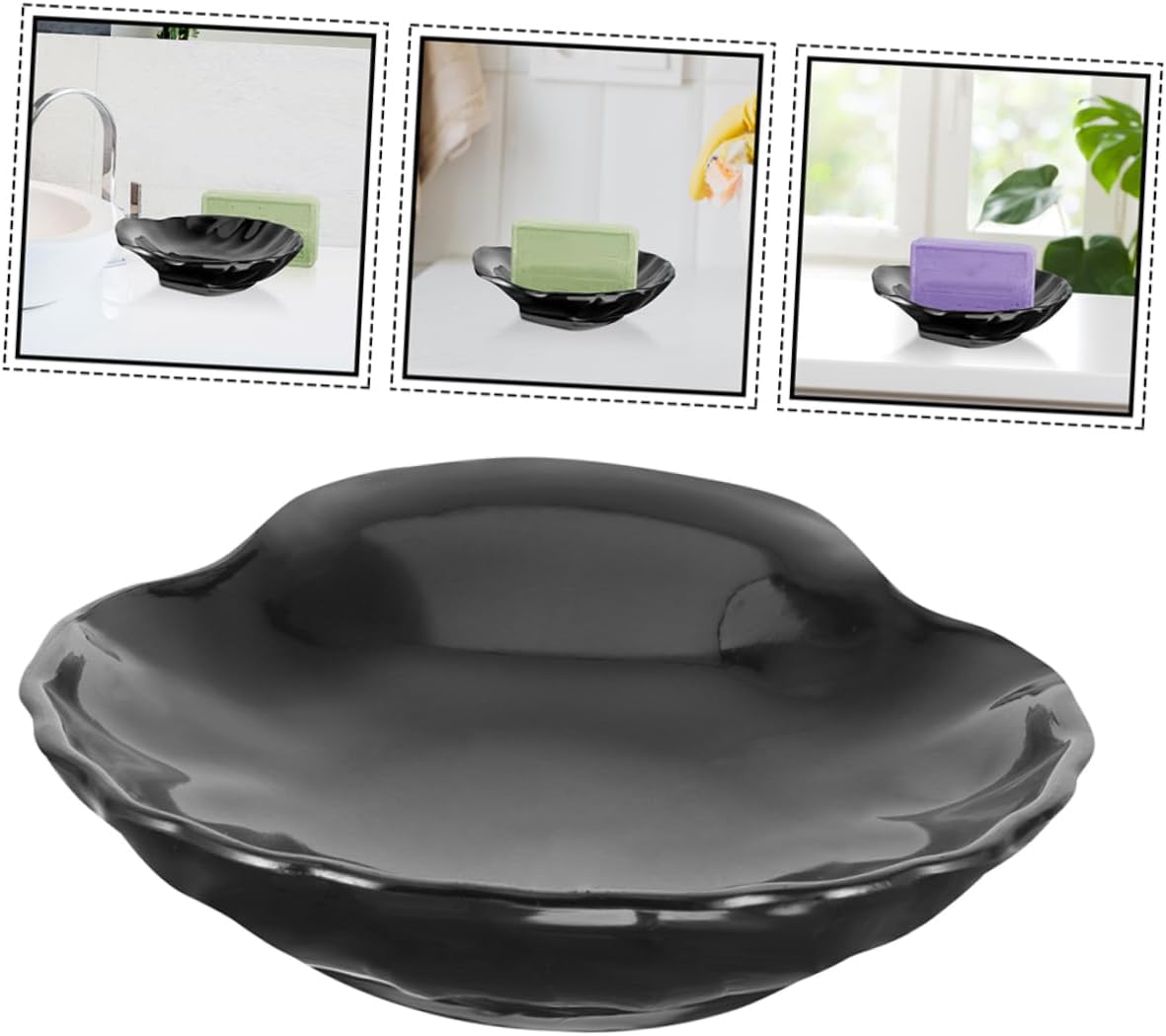 Unomor Shell Shaped Soap Dish Holder 2pcs