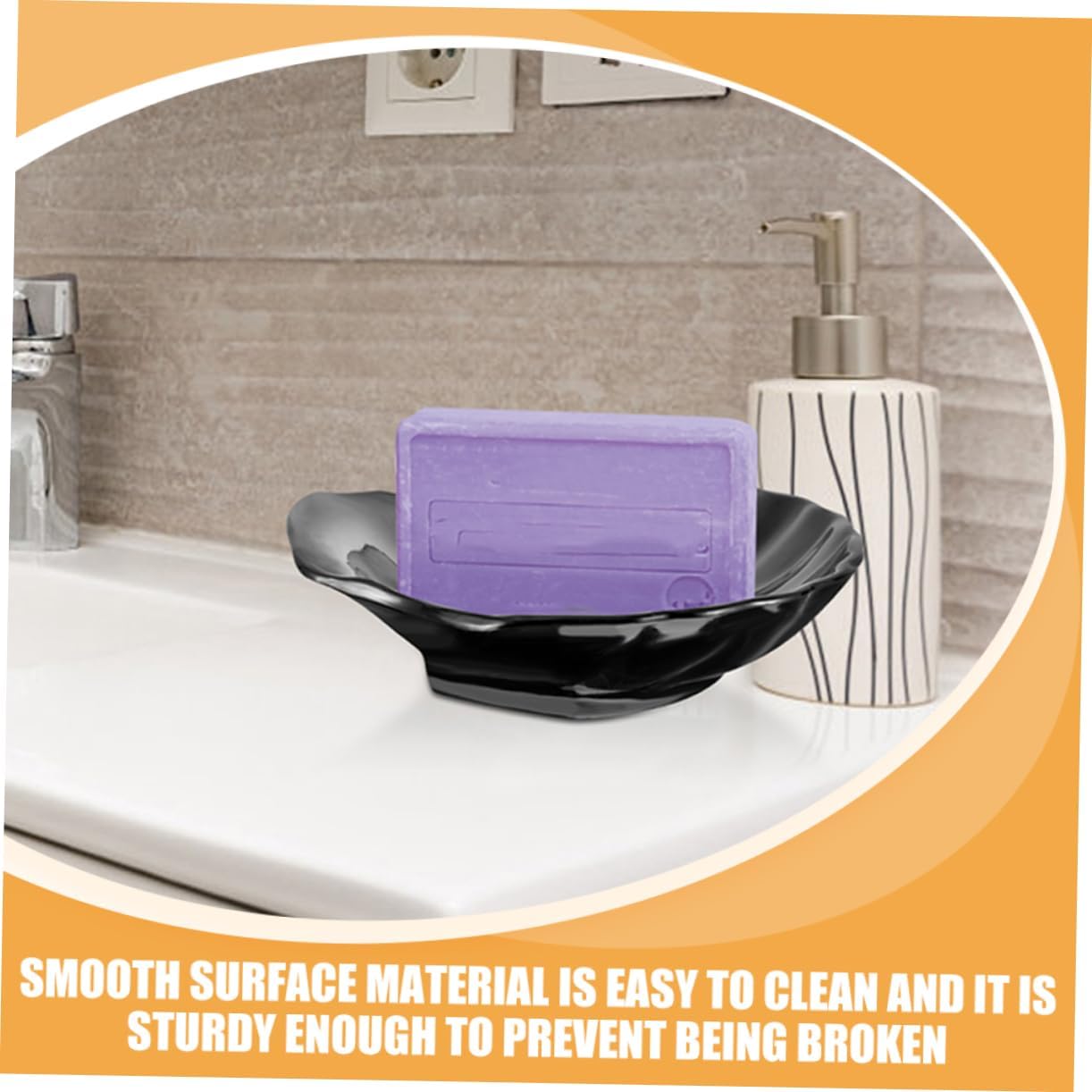 Alipis Shell Soap Dish Sturdy Plastic Bathroom Holder 1