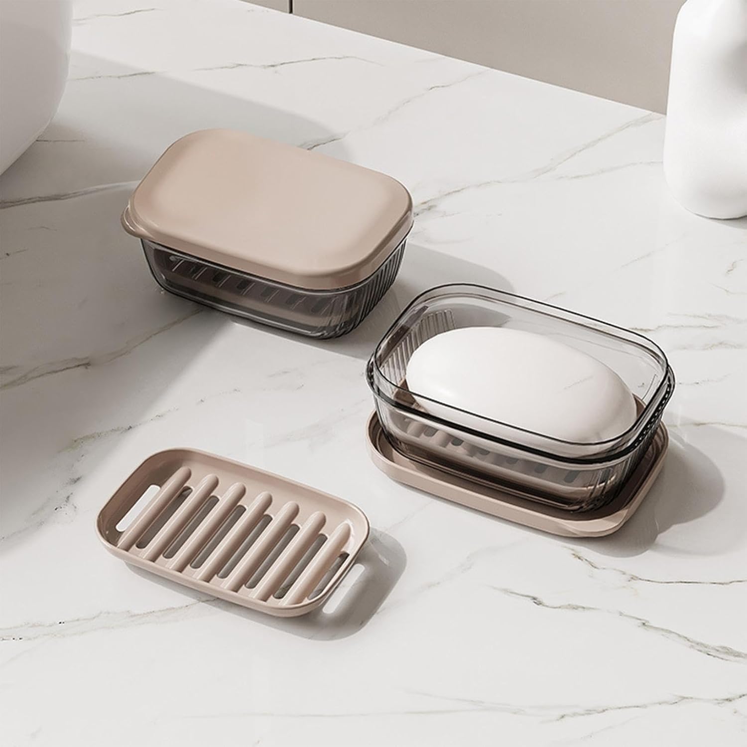 Travel Soap Case with Leakproof Lid and Drainage