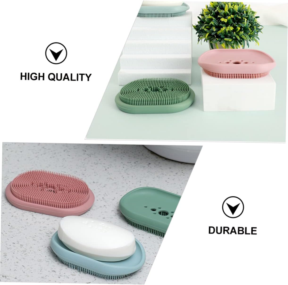 Perfect Furniture Essential Silicone Soap Holder with Drain