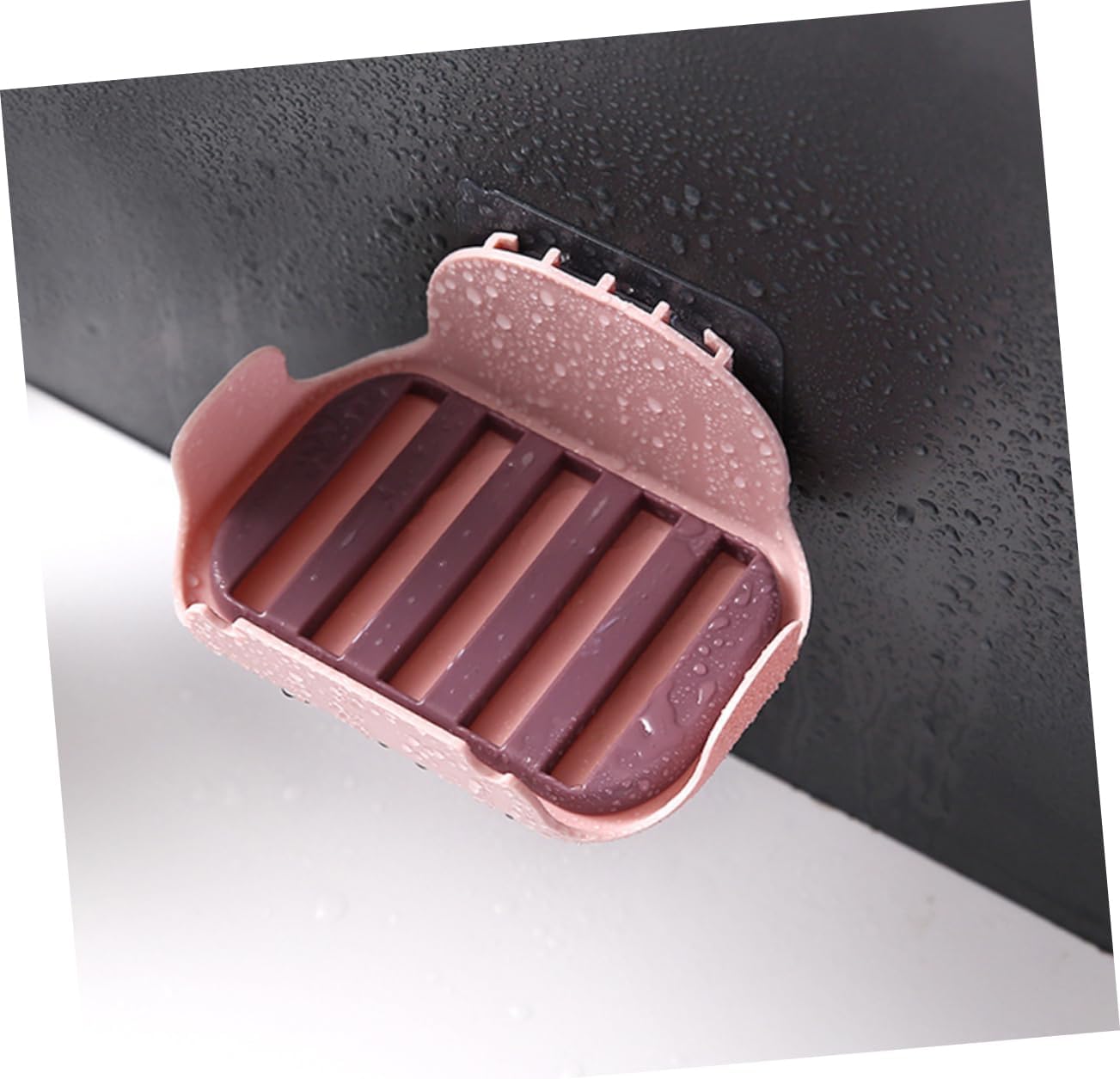 Holibanna Holder Soap Dish Adhesive Compartment
