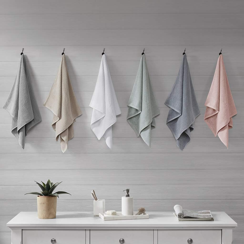 Madison Park Spa Waffle Cotton Towel Set 6 Piece