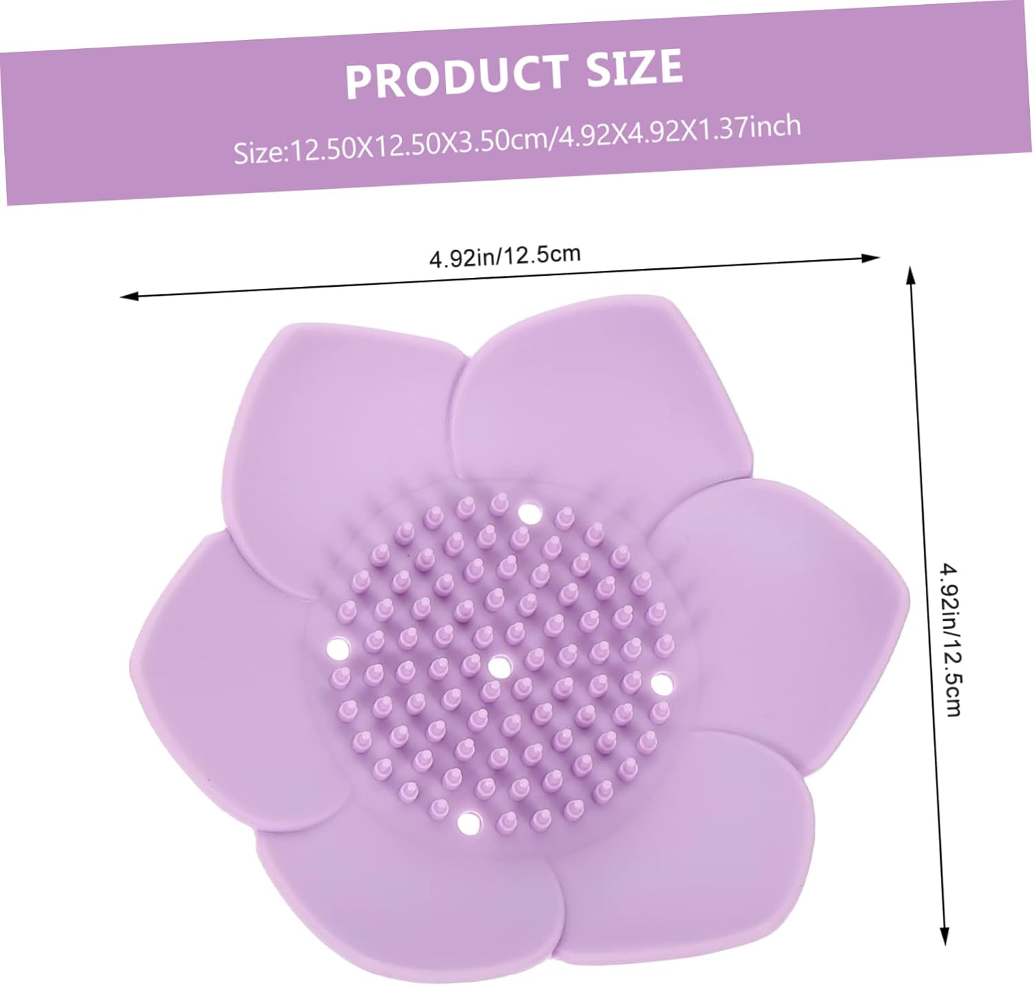 2pcs Silicone Soap Trays Drainage Stylish Bathroom Holder