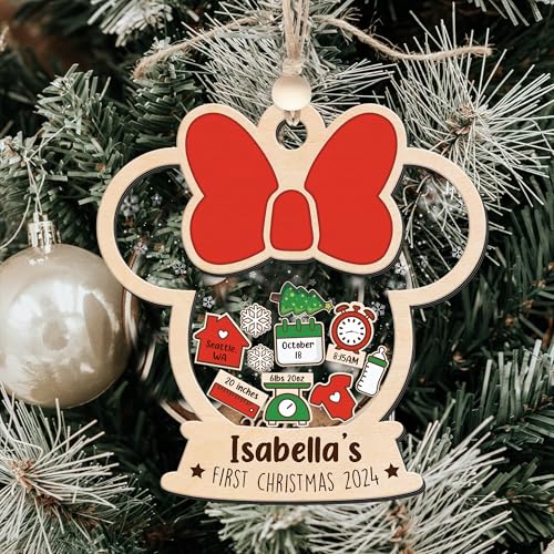 Babys First Christmas Ornament 2024 Personalized