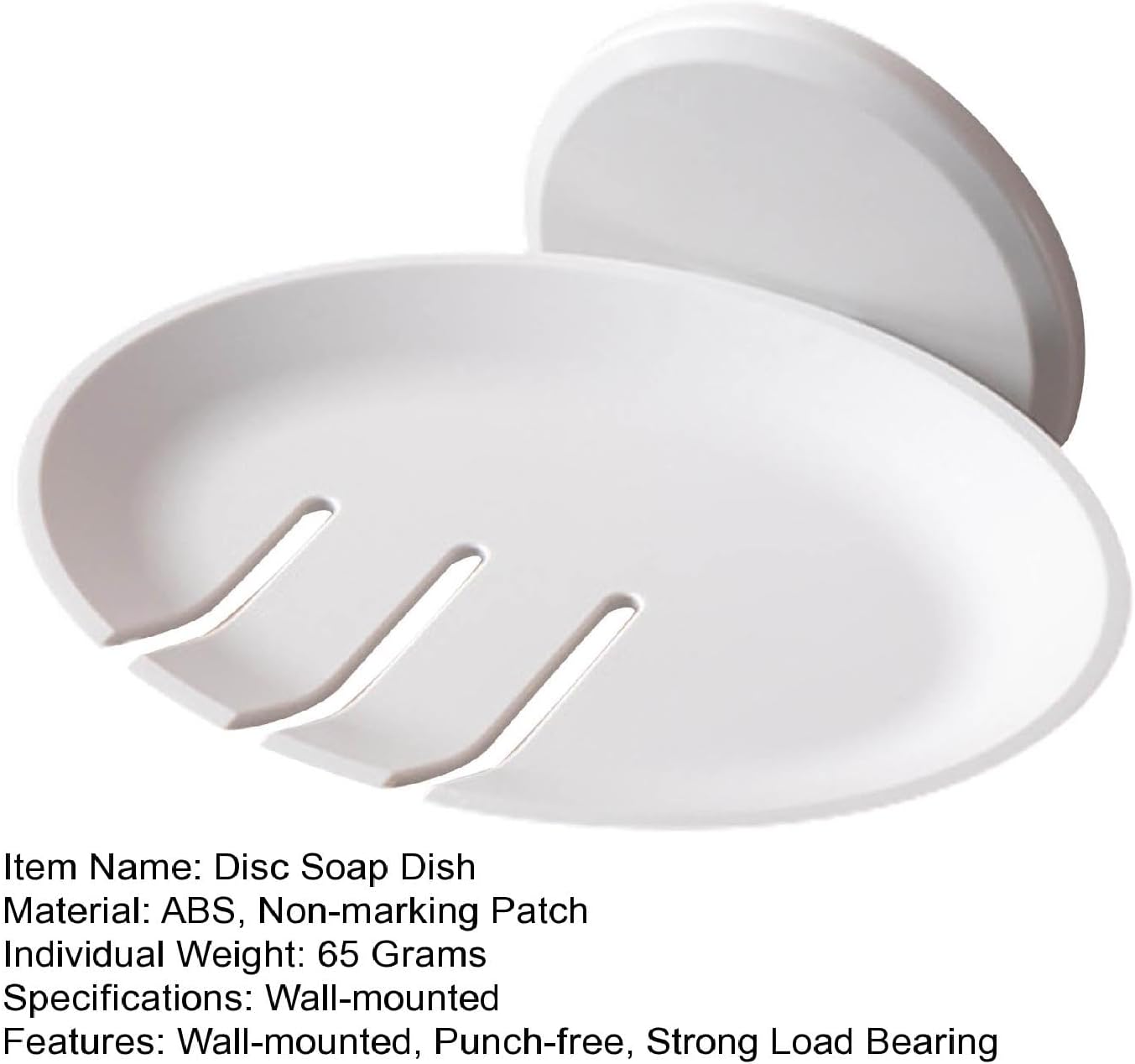 Curfair Soap Dish Wall-Mounted Black Durable