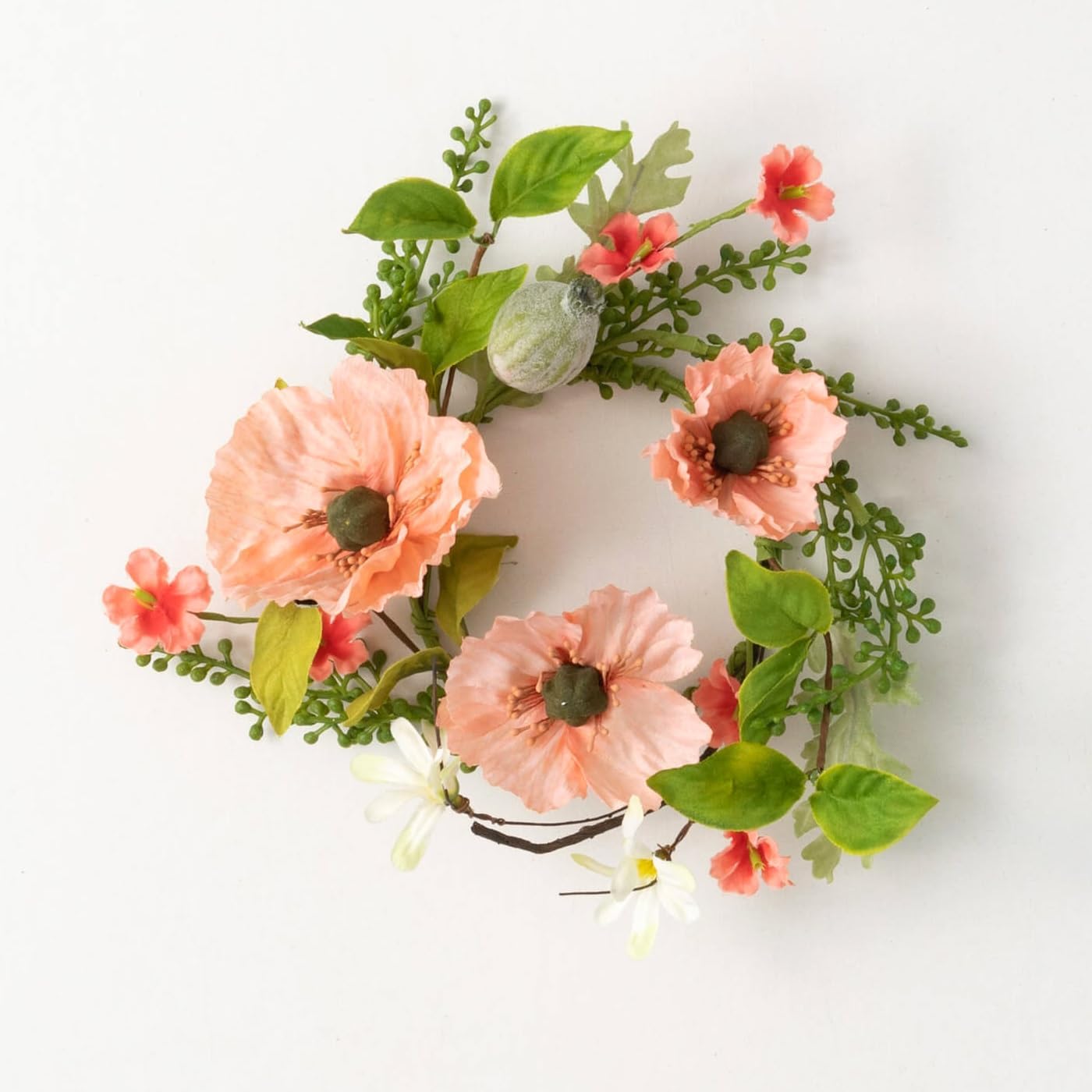 The Bridge Collection Summer Poppy Candle Wreath 1
