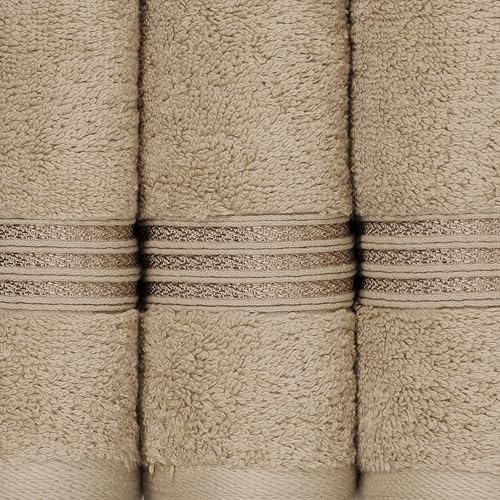 Superior Egyptian Cotton 6-Piece Towel Set in Taupe