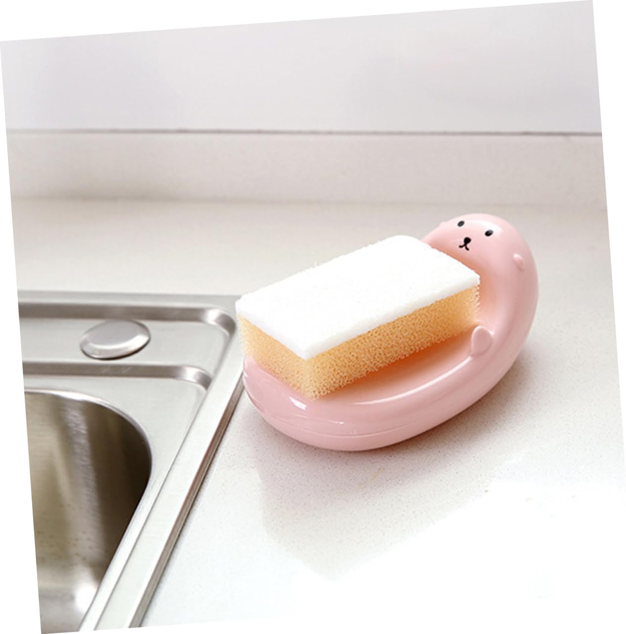 Cabilock Round Soap Dish Drainer Holder for Bathrooms