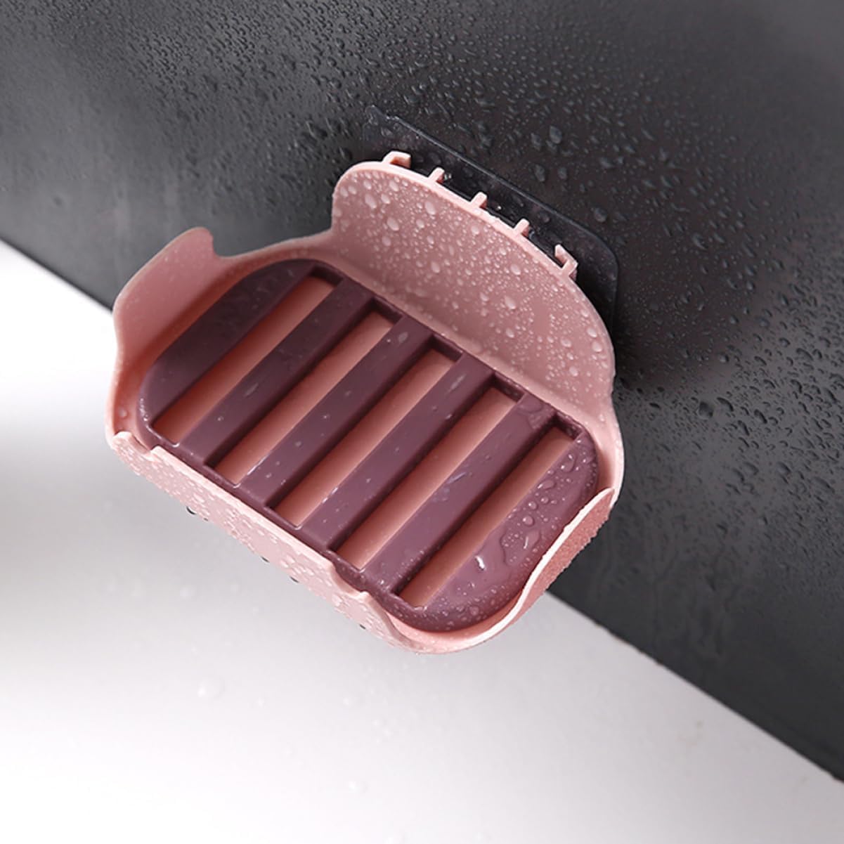 HOOTNEE 2Pcs Double Layer Adhesive Soap Holder