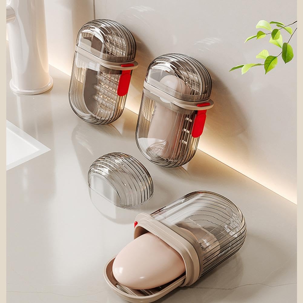 ZHOSXRC Travel Soap Case with Lid - Portable and Waterproof