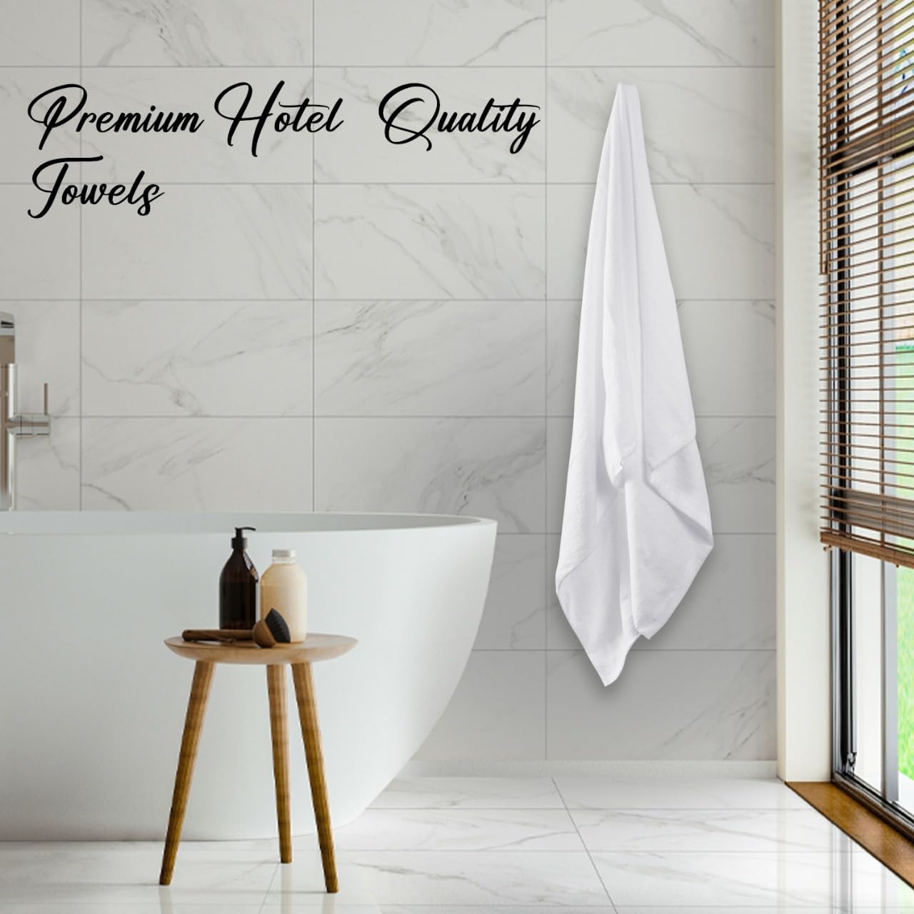 Organix 4 Pack Bath Towels 30x60 Hotel Quality