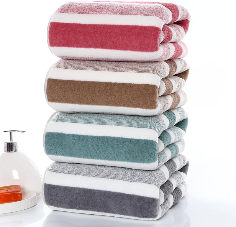 SOFTBATFY Microfiber Bath Towels 2 Pack - Light Absorbent Fluffy