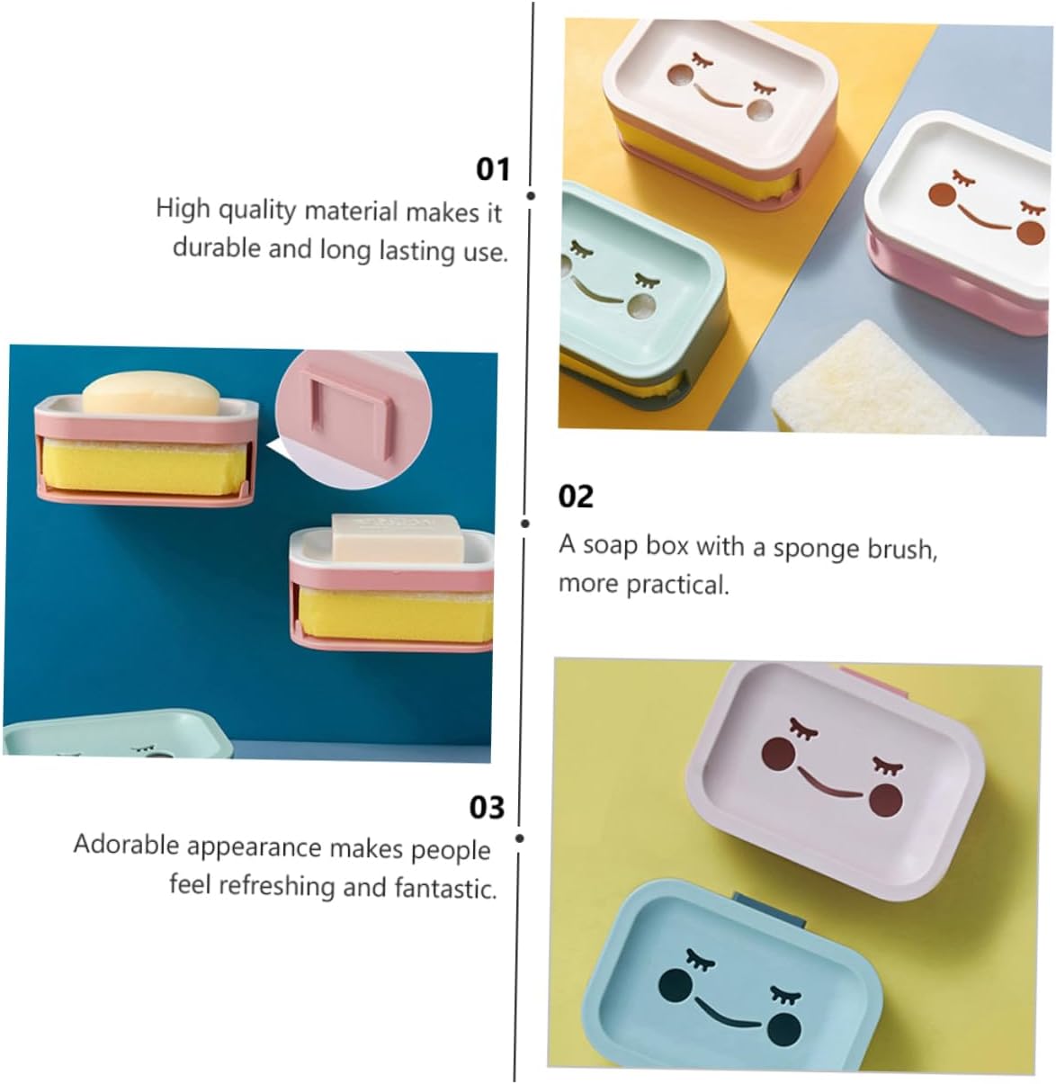Ciieeo Double Layer Wall-Mounted Soap Draining Dish