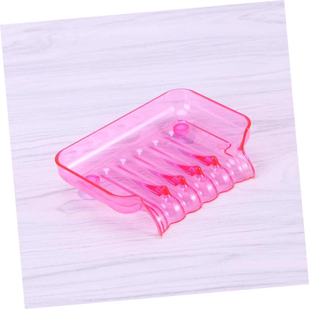 PRETYZOOM Non-Slip Suction Soap Dish for Bathroom Kitchen Shower Wall Mount