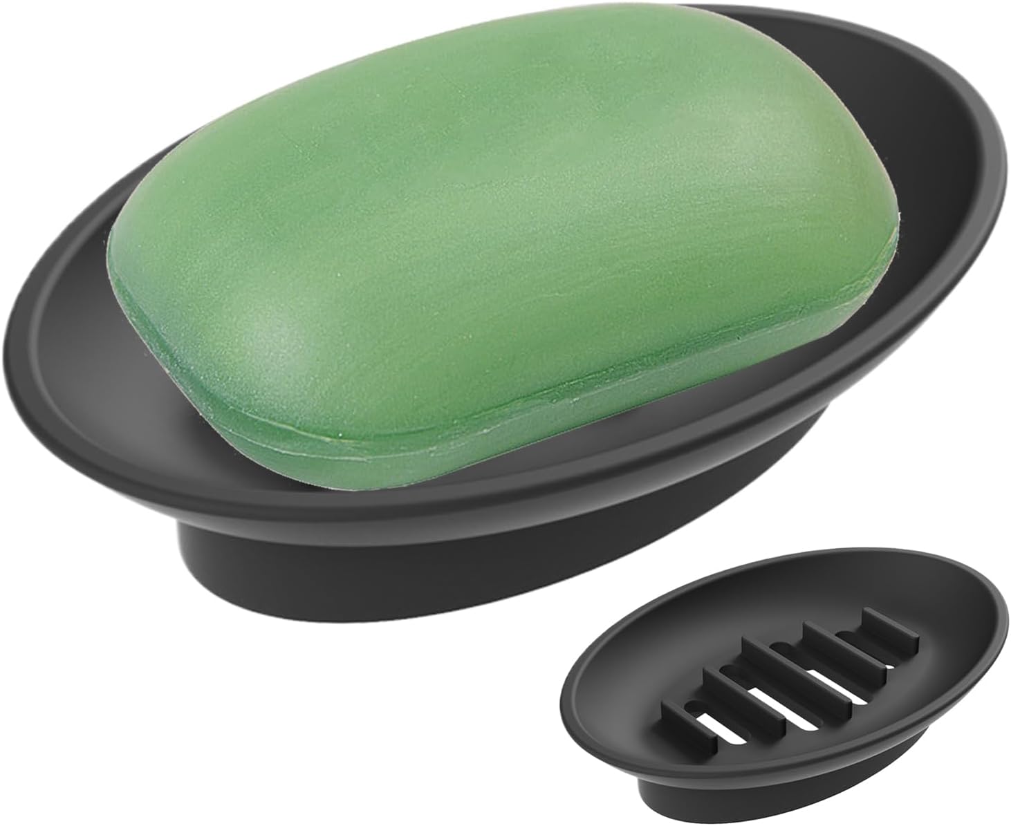 Silicone Soap Dish for Shower Bar Holder Tray - 492x331in