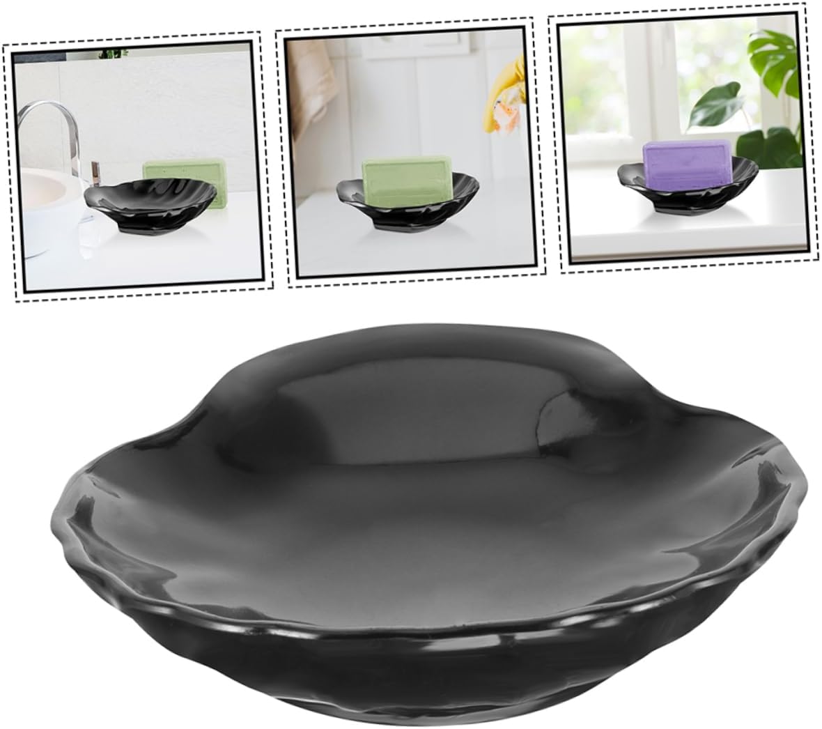 LIFKOME 2Pcs Shell Soap Dish Elegant Organizer