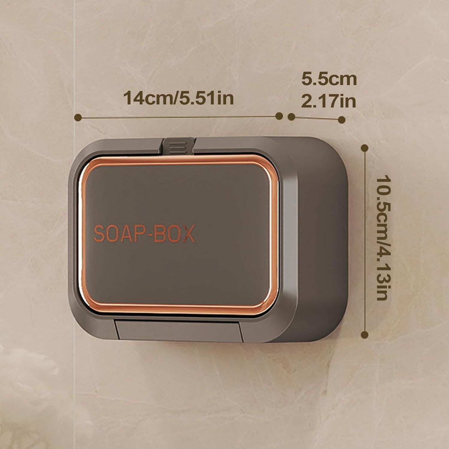 Wall Mount Soap Holder with Vapor Isolation Cover