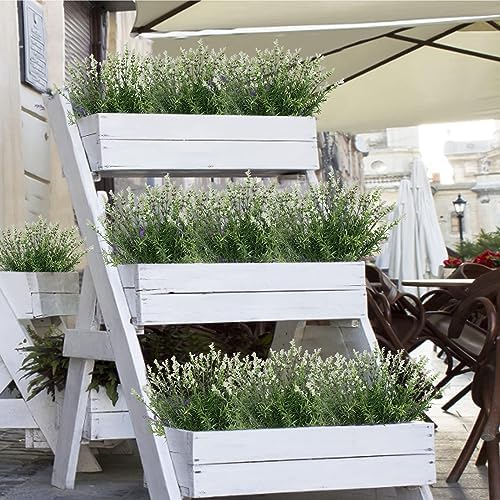 ZeKonan Artificial Lavender Flowers 6 Bundles 17 Each