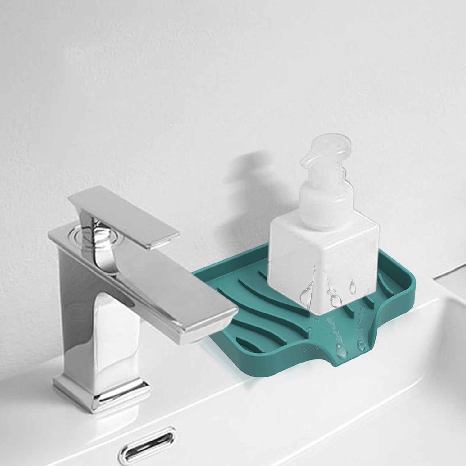 Ozeau Kitchen Sink Soap Sponges Tray Holder