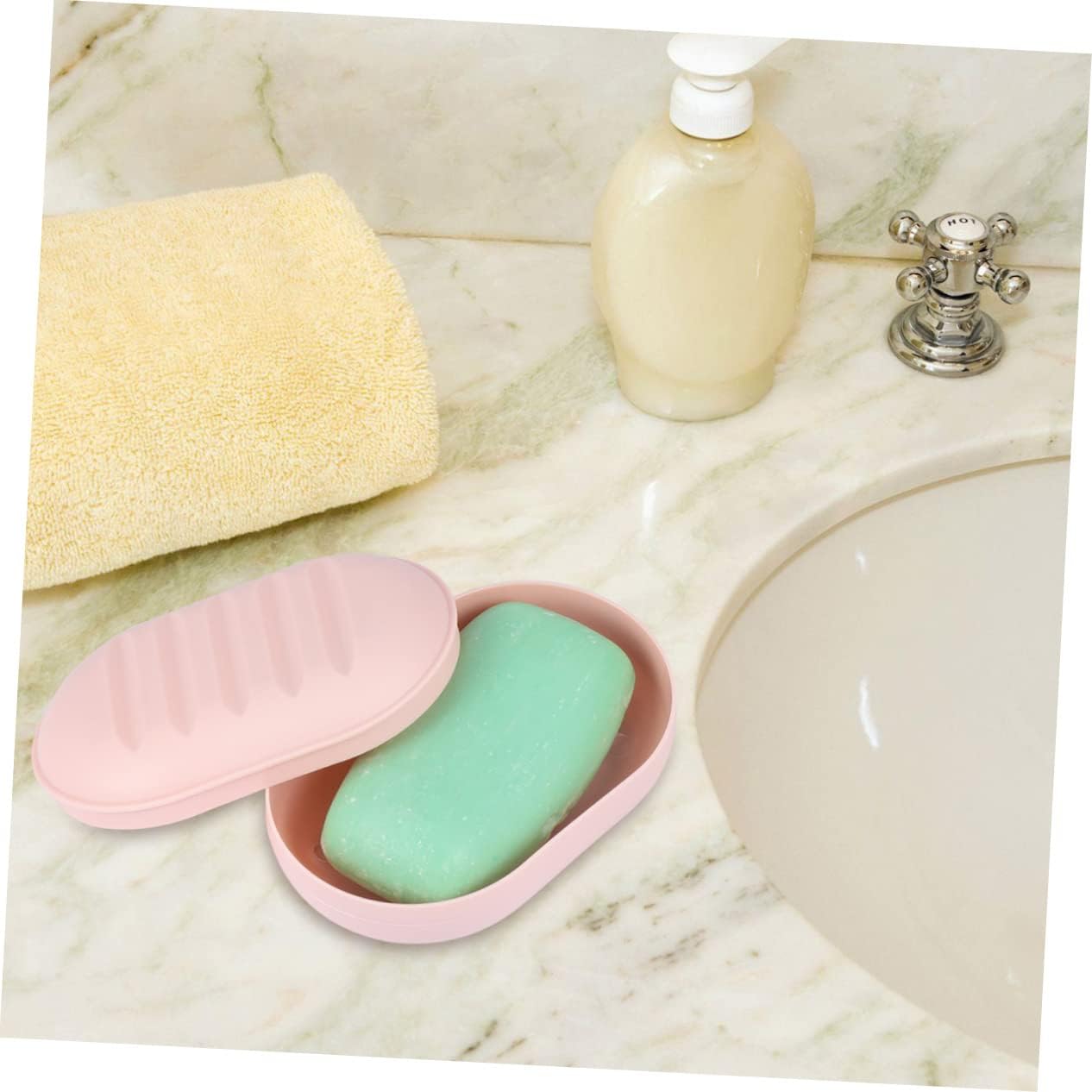 Zerodeko 8-Pack Travel Soap Holder Plastic Case