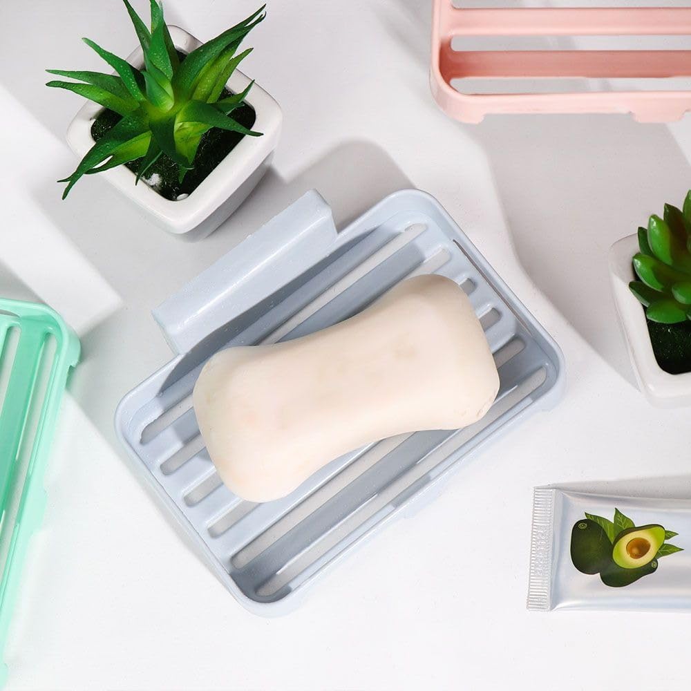 1PCS Plastic Soap Box Bathroom Soap Holder with Drainage