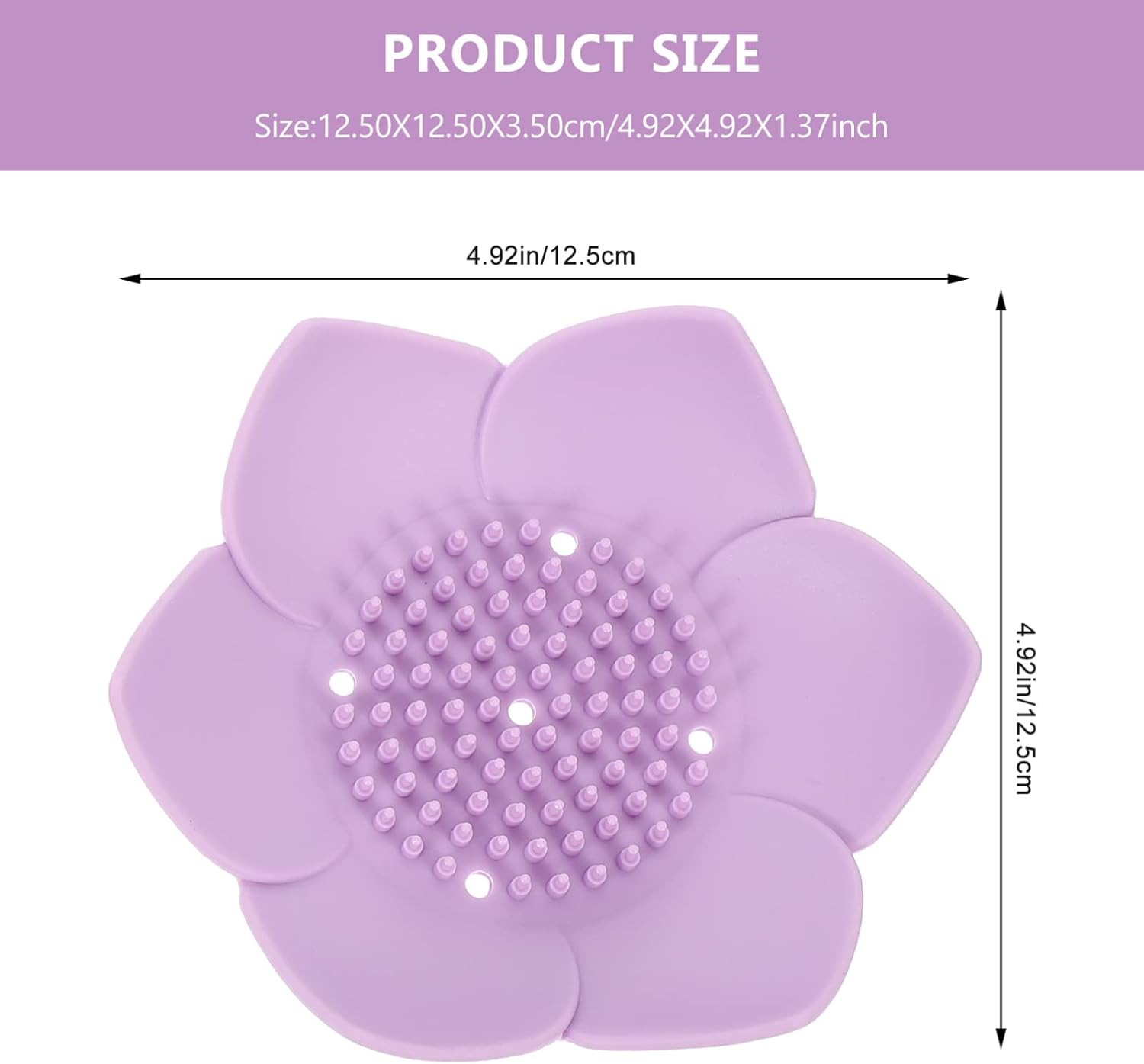 LIFKOME 2 Pack Elegant Silicone Soap Dishes for Bathroom and Kitchen