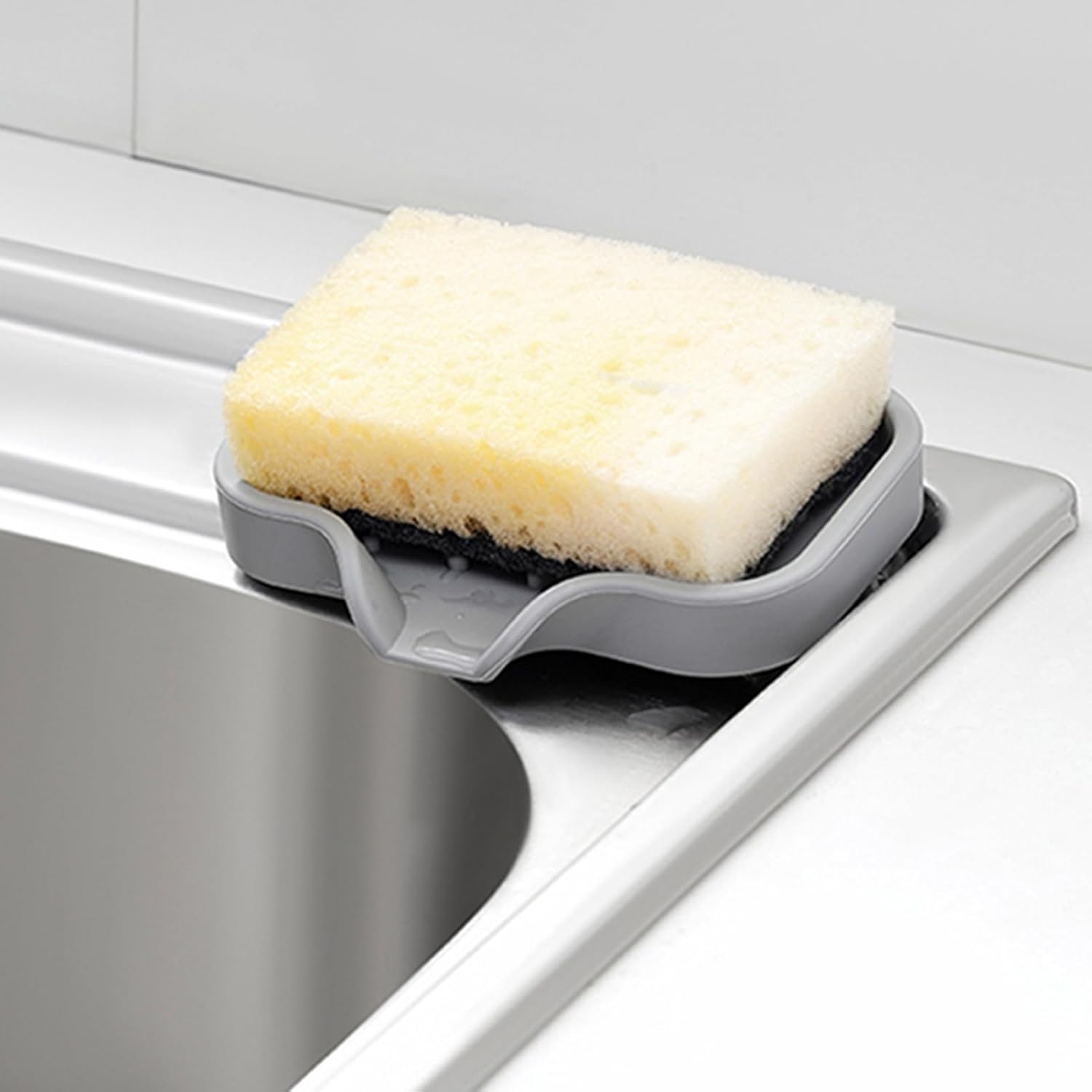 Curfair Soap Dish Black with Suction Cup and Quick Dry Design