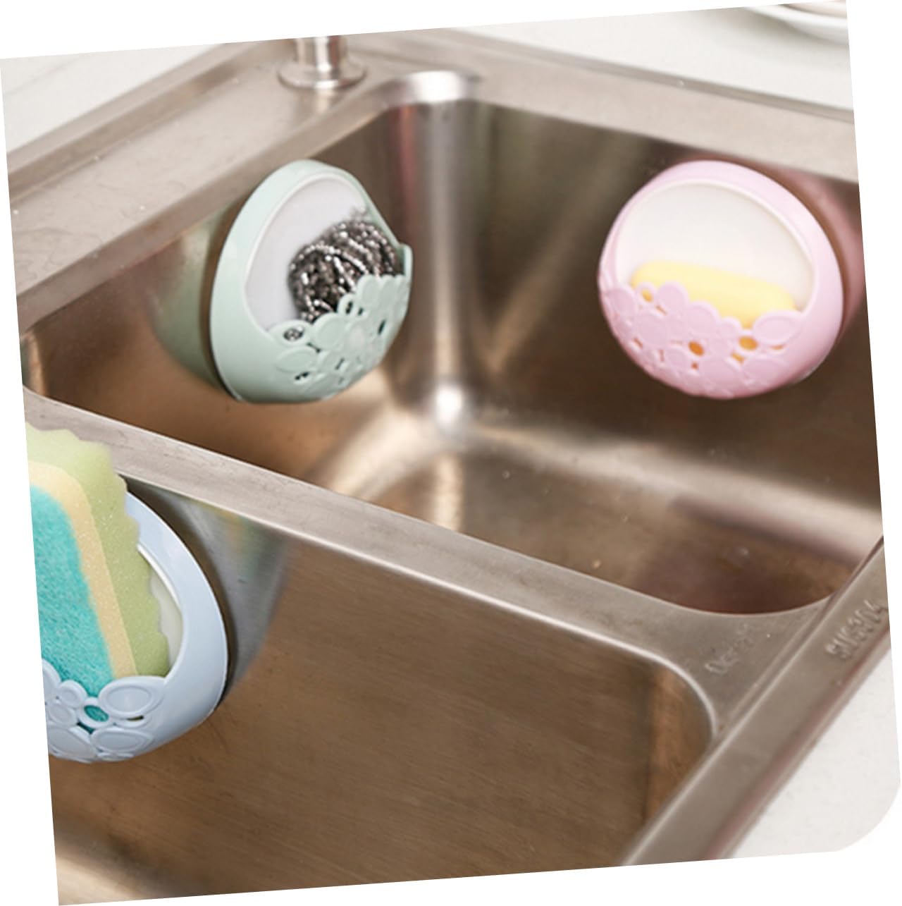 IMIKEYA Wall Mounted Soap Dispenser with Suction Cup - Pink