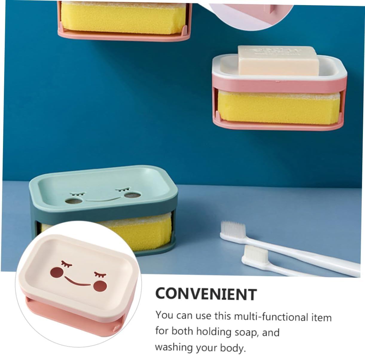 FELTECHELECTR Double Layer Soap Dish with Drainage