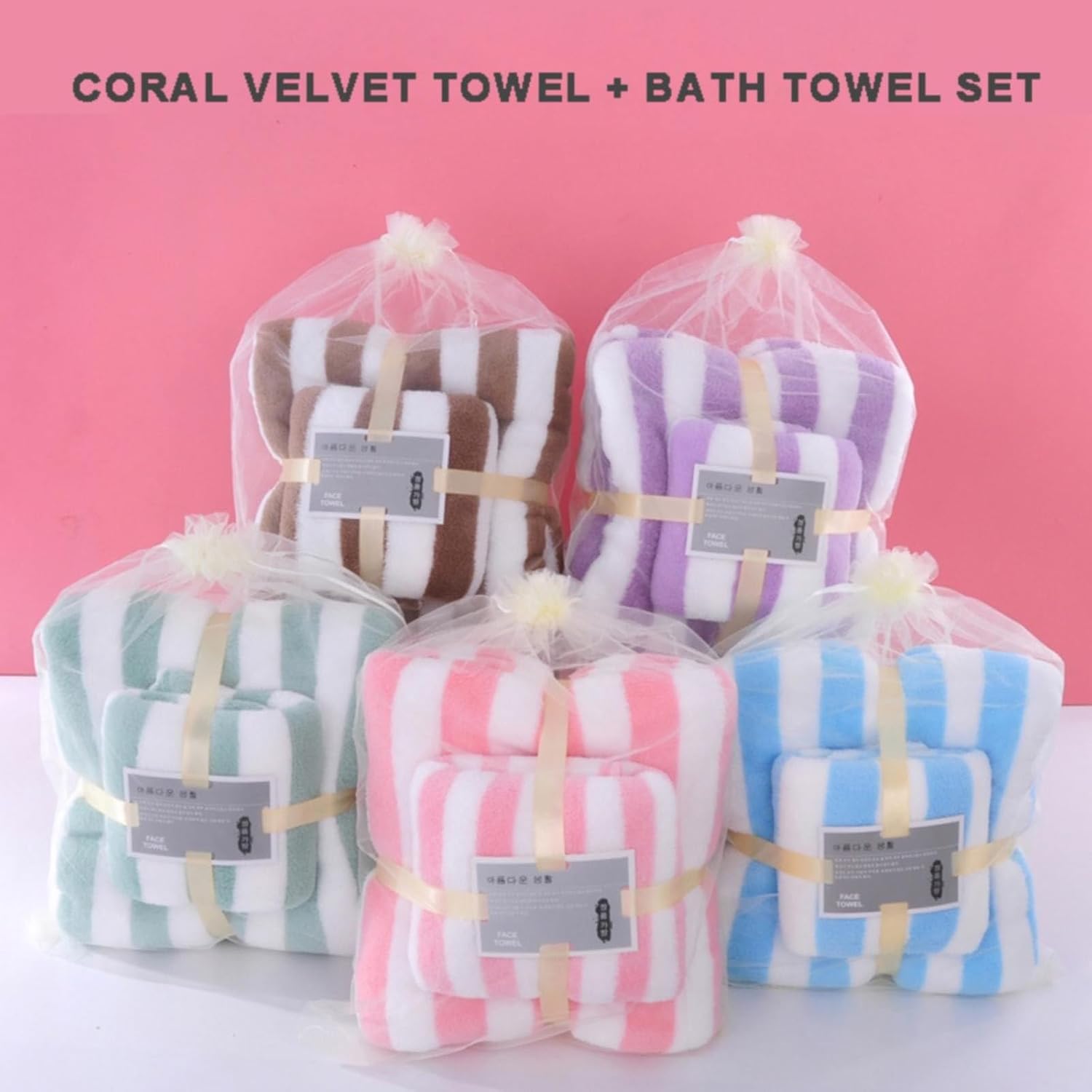 Scceatti Extra Large Soft Microfiber Bath Towel Set