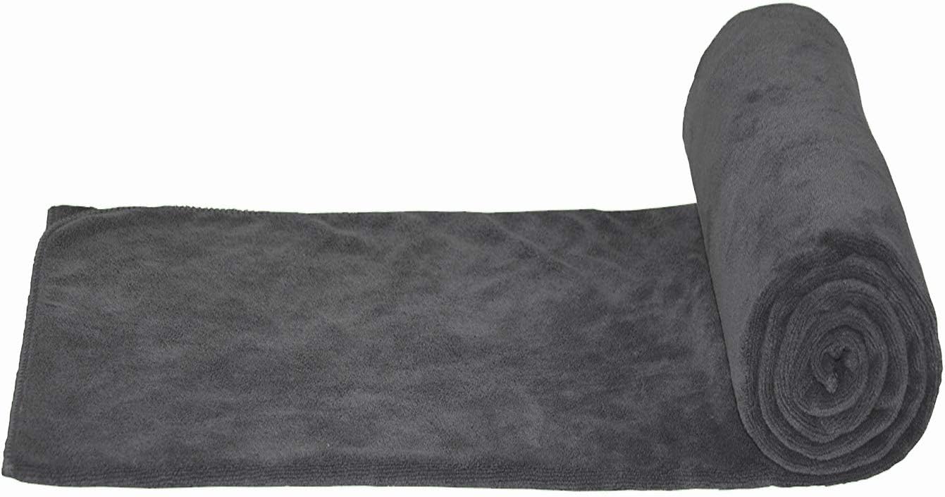 MYLSMPLE Microfiber Bath Towel Extra Large Grey