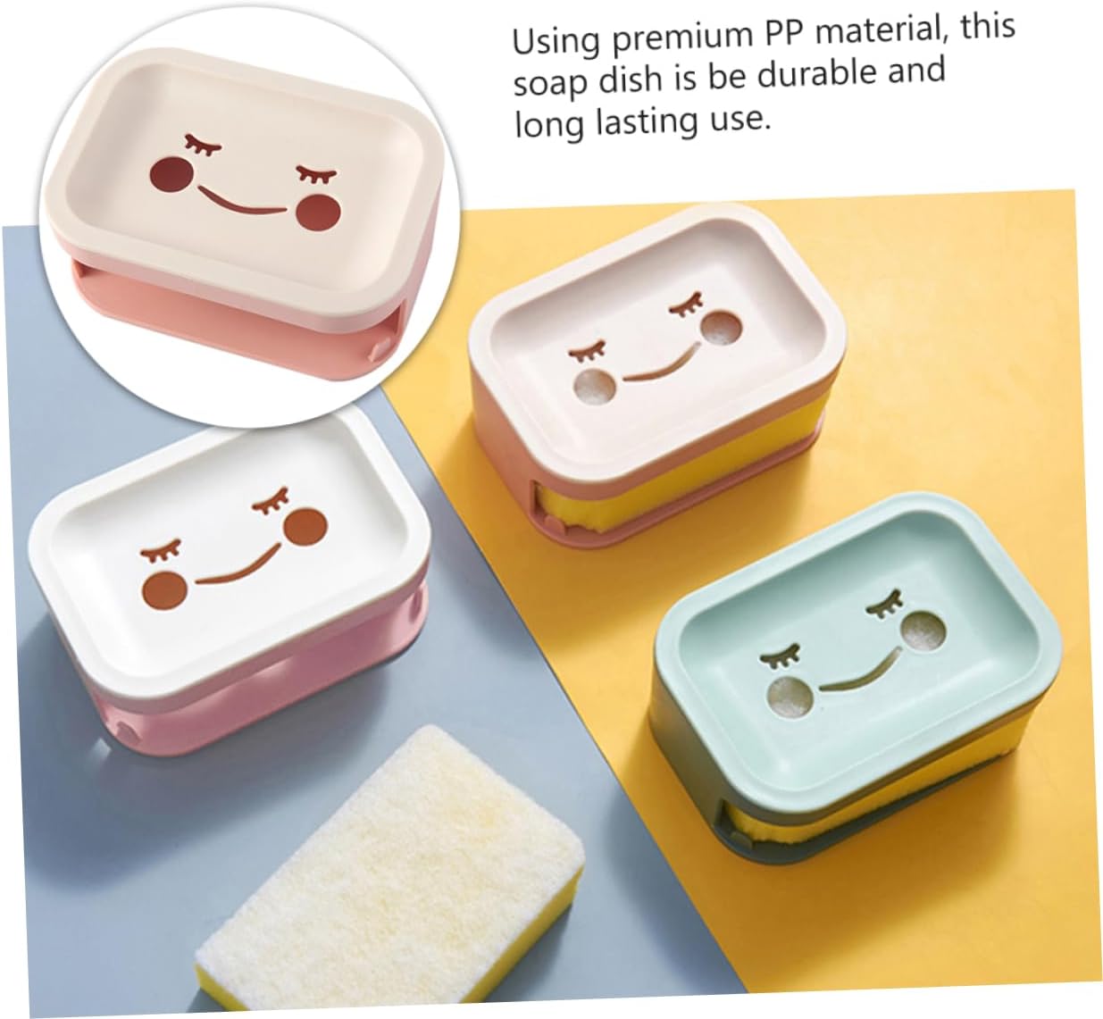 FELTECHELECTR Double Layer Soap Dish with Drainage