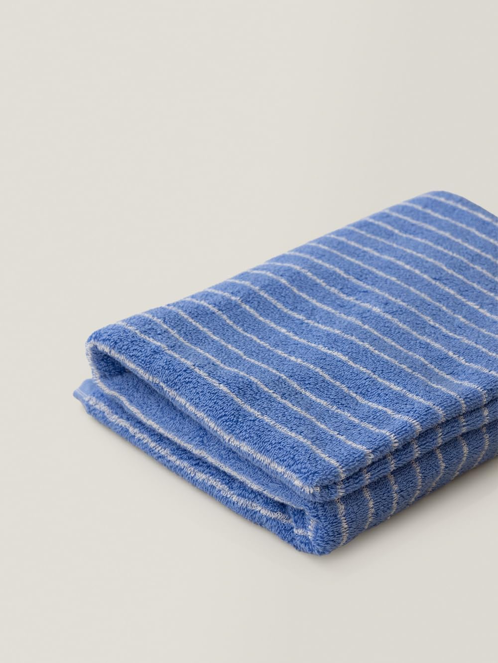 WENSHUO Azure Holiday-Striped Bath Towel 100 Combed Cotton Luxury Super Absorbent