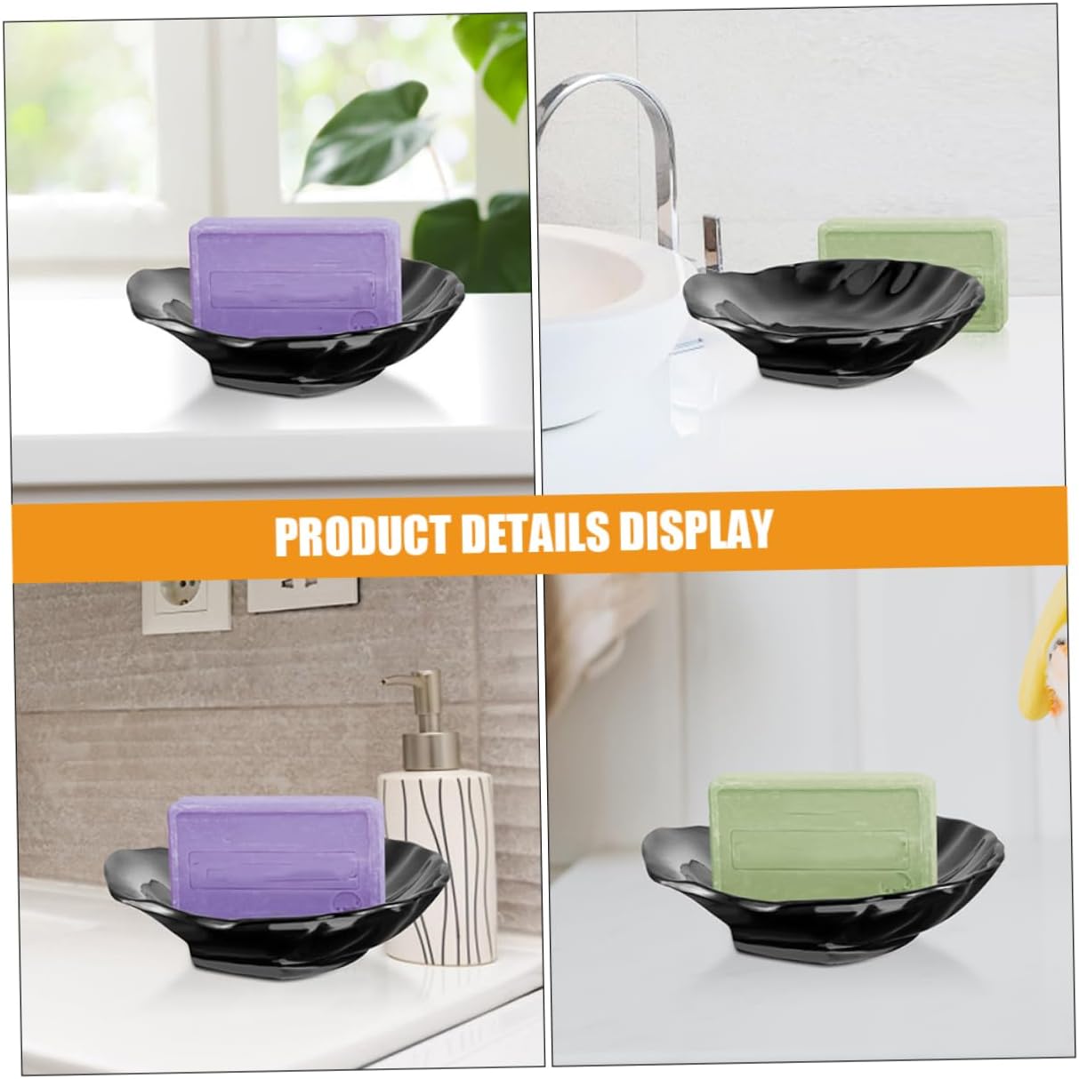 HAKIDZEL 2pcs Shell Soap Dish Holder 1