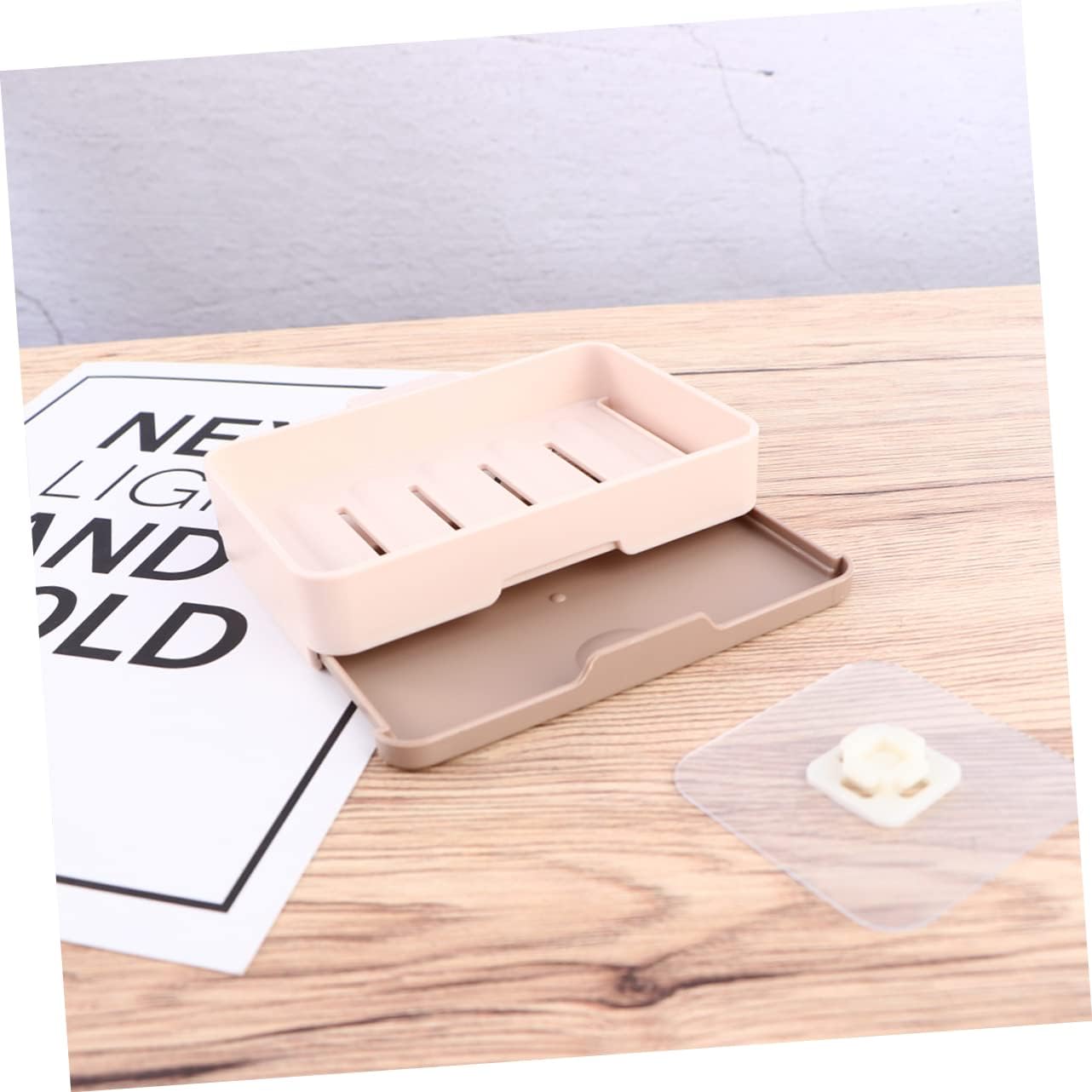 Ciieeo Practical Soap Mounted Dish Leak Proof Box for Bathroom