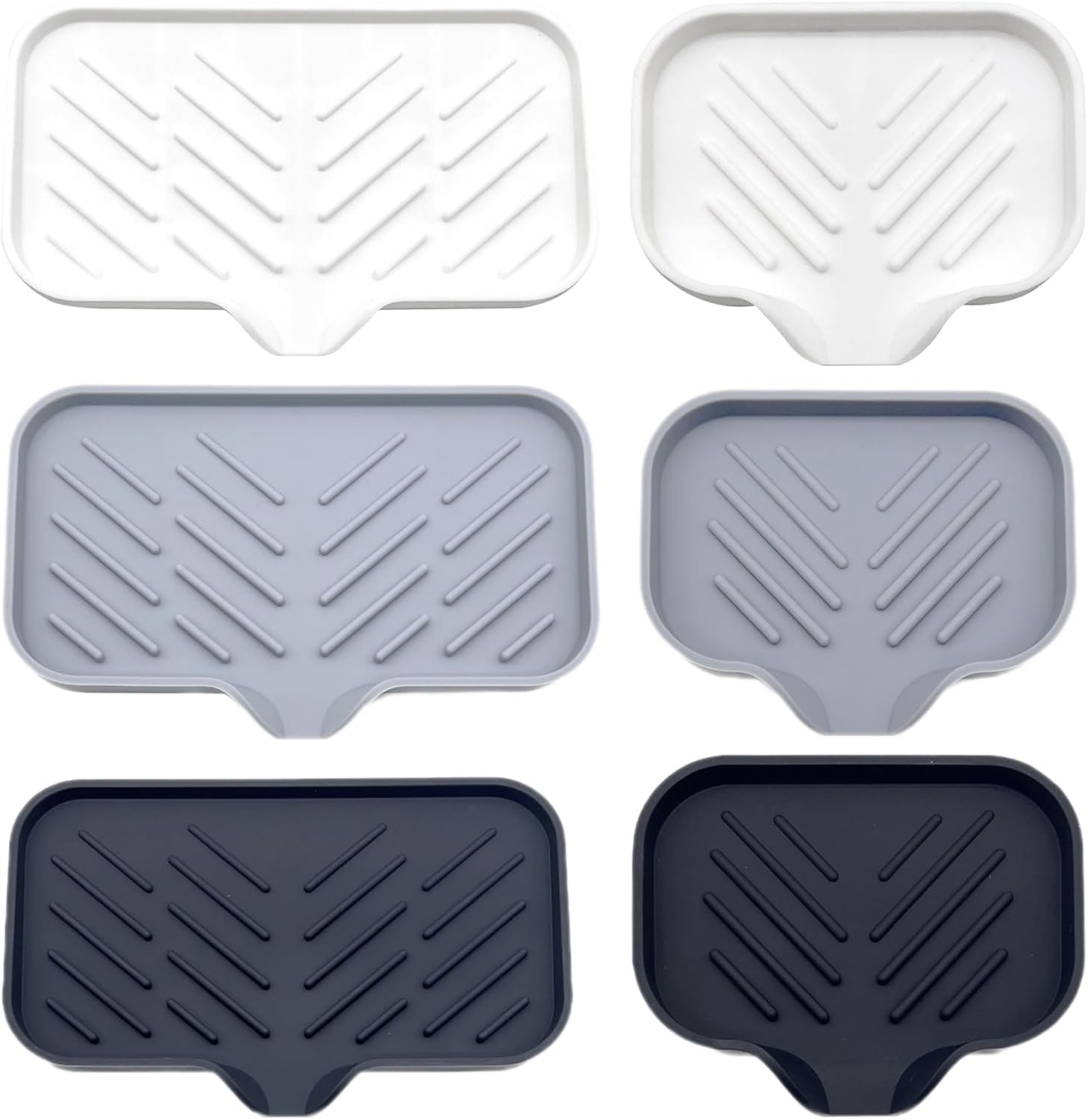 Lamphle Drain Mat Silicone Soap Dish Organizer