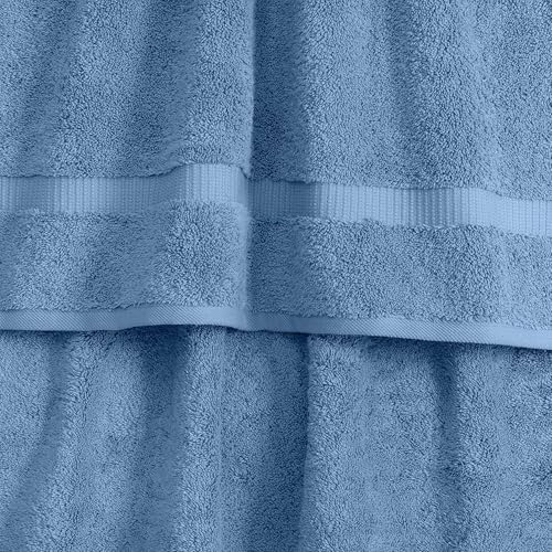 SALBAKOS Luxury 6-Piece Towel Set with Blue Design