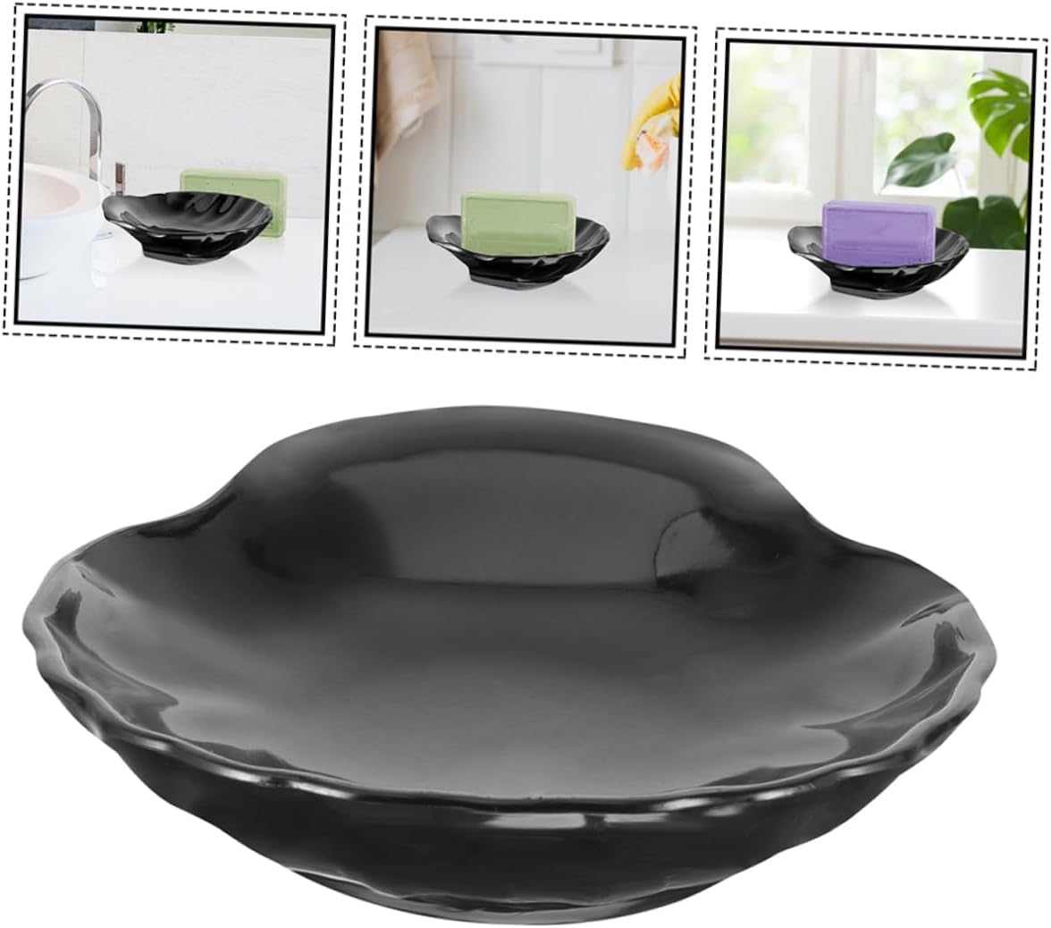 Alipis Shell Soap Dish Sturdy Plastic Bathroom Holder 1