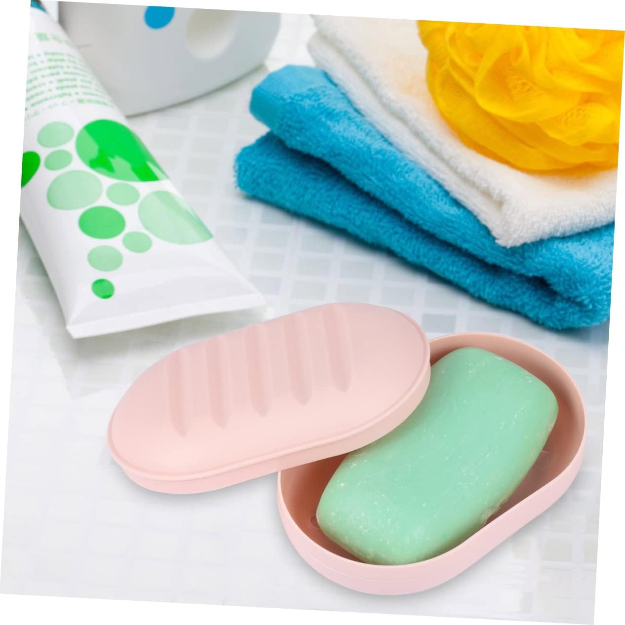 Zerodeko 8-Pack Travel Soap Holder Plastic Case