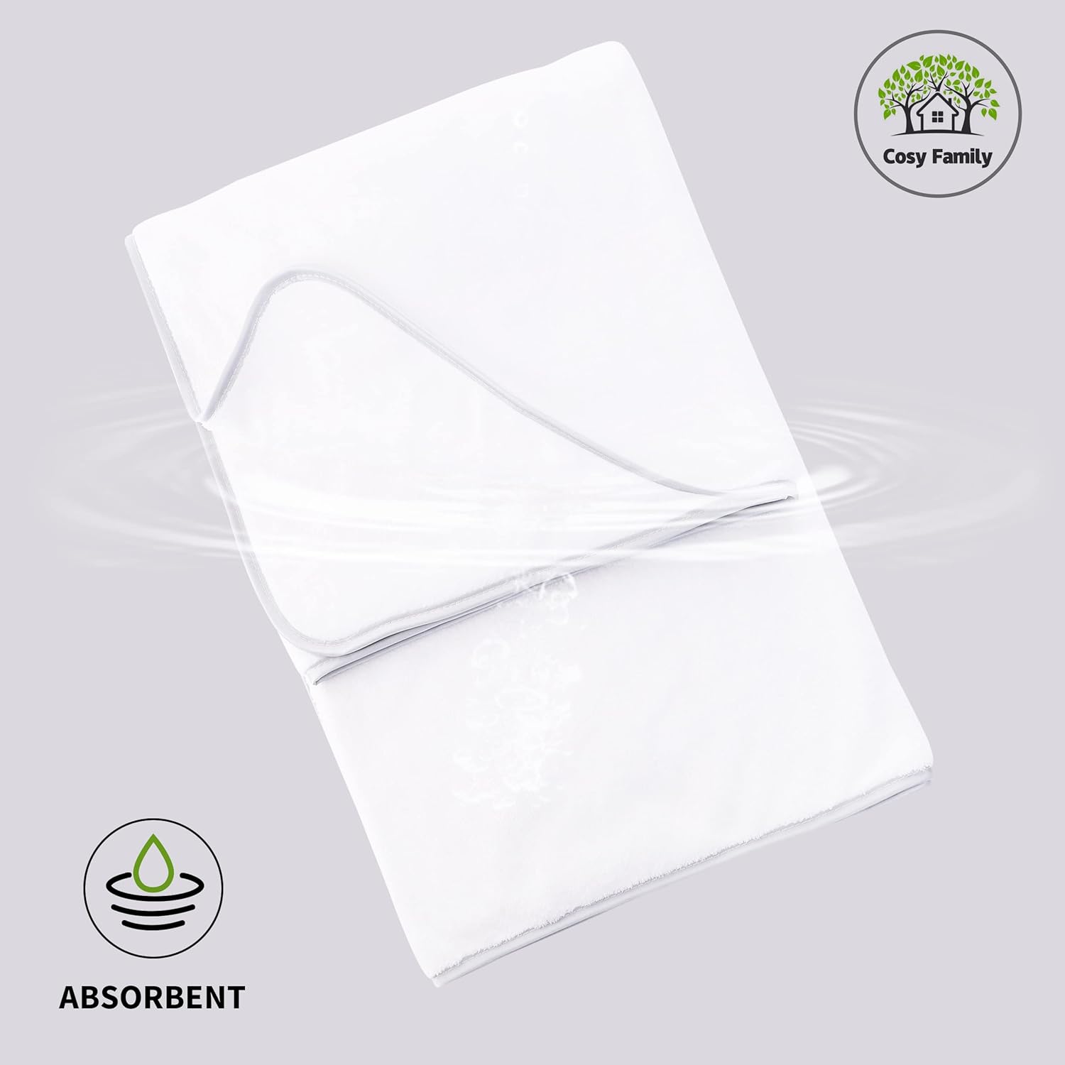Cosy Family 4 Pack Microfiber Bath Towels - Ultra Soft Quick Drying Lightweight