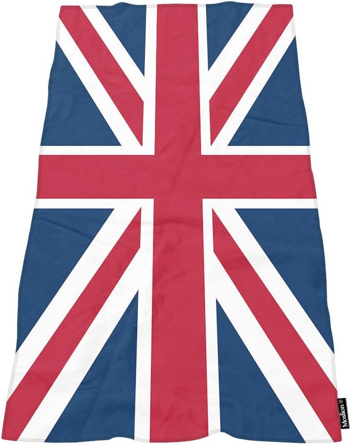 Soft Bath Towels with Union Jack Design for Home Beach Camping 1
