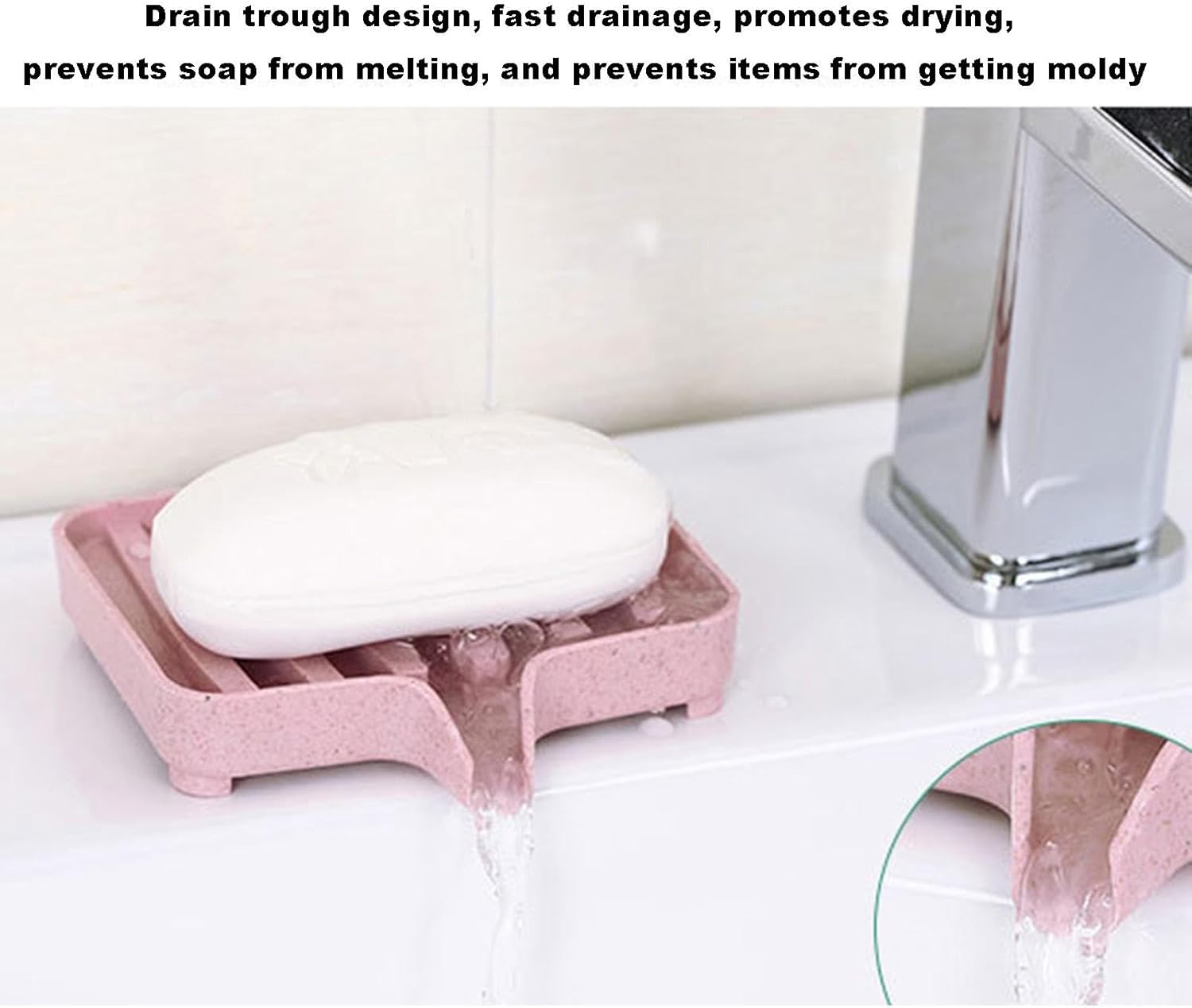 Durable Soap Dish with Drainage and Stylish Design