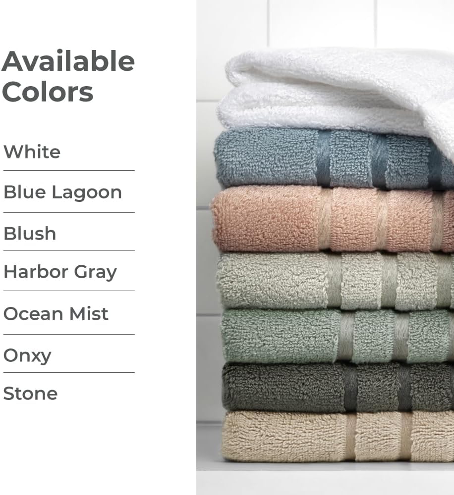 Cariloha Bath Towel Blush 28x54 Turkish Cotton Viscose Blend 1