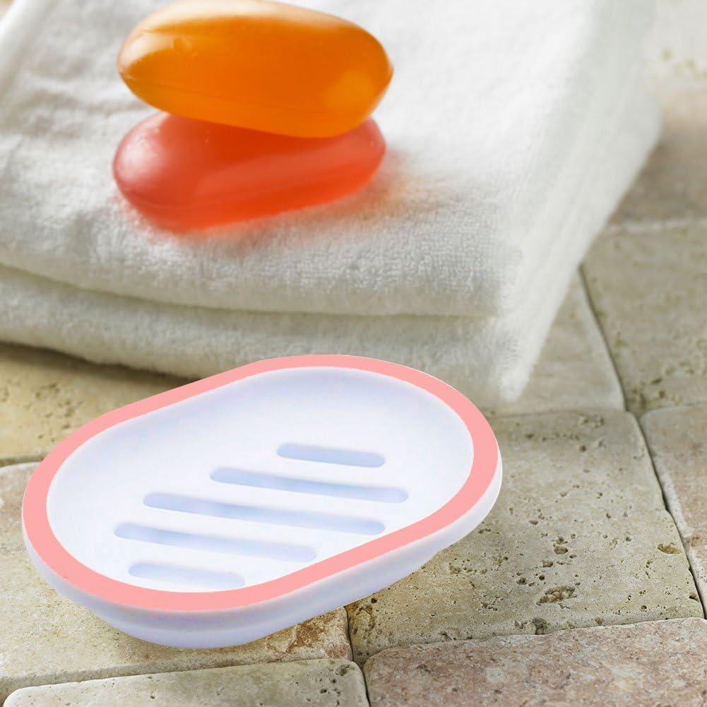 Topsky 2-Pack Soap Dish with Drain and Dry