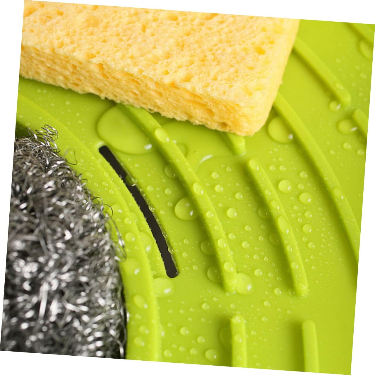 PRETYZOOM Triangle Sponge and Soap Holder with Suction Base