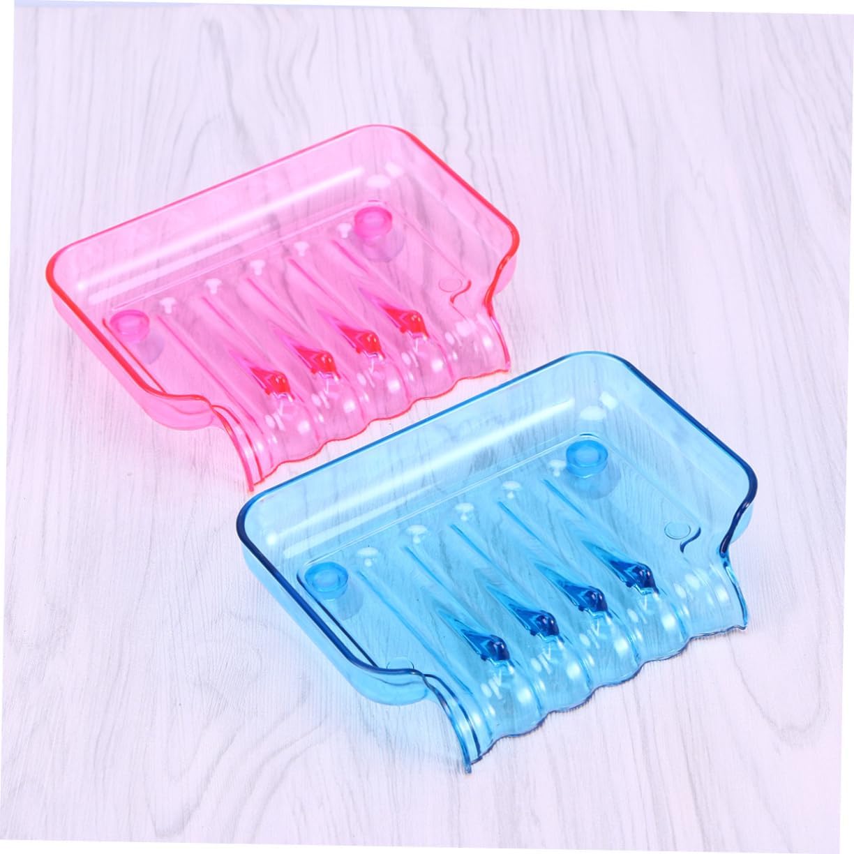 PRETYZOOM Non-Slip Suction Soap Dish for Bathroom Kitchen Shower Wall Mount