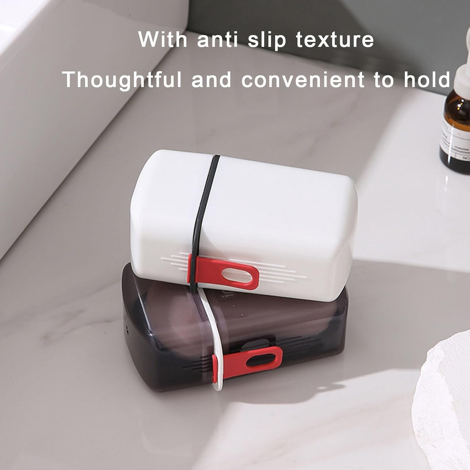 Loyliawa Portable Soap Box with Drainage and Lock