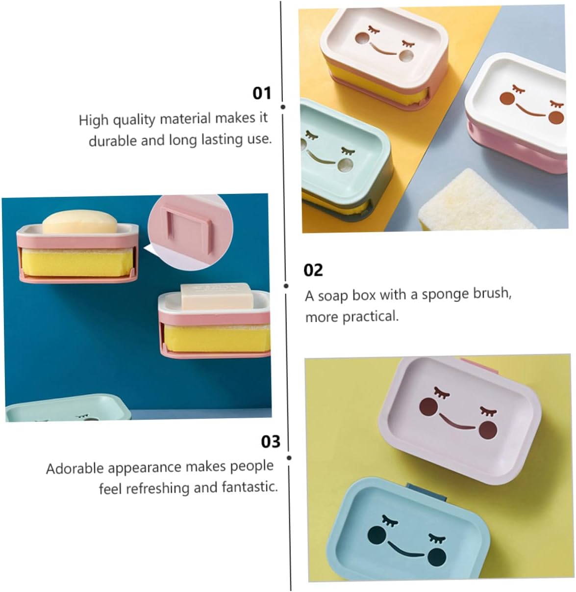 FELTECHELECTR Double Layer Soap Dish with Drainage
